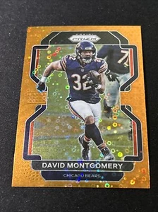 2021 Panini Prizm David Montgomery Orange disco #160 Color Match Chicago Bears - Picture 1 of 2