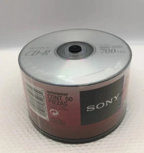 Sony CD-R 50 Disc Pack 700 MB 48x Speed Optical Media Sealed - Picture 1 of 2