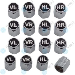4 Sets YOU.S Alu Ventilkappen + Dichtung Reifenmarkierung Reifenwechsel PKW Auto - Picture 1 of 2