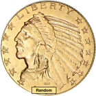 Us Gold $5 Indian Head Half Eagle - Xf Condition - Random Date