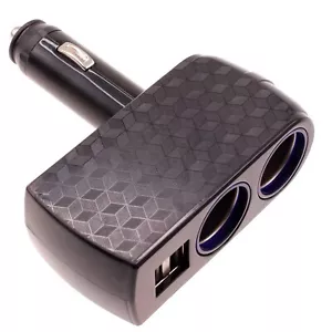 Car Charger Splitter DC Socket 2-Port USB Power Adapter Vehicle for Smartphones - Picture 1 of 5