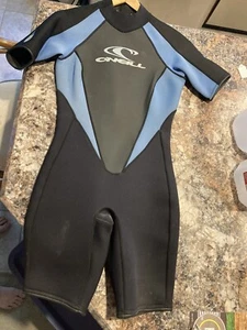 O'Neil Muta Corta Gioventù 12 Neoprene Nylon Manica Corta Zip Posteriore,USATO, 7491 - Foto 1 di 6