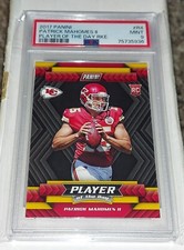 2017 PANINI PATRICK MAHOMES II PLAYER OF THE DAY ROOKIE CARD PSA #R4 📈 🔥 $$$