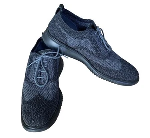 Cole Haan Mens Shoes 9.5 M ZeroGrand Wingtip Oxford Knit Sneakers Classic - Picture 1 of 12