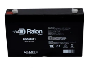 6V 7Ah T1 Terminal rechargeable replacement battery for Alexander MS4AAPW 1pk - Picture 1 of 5