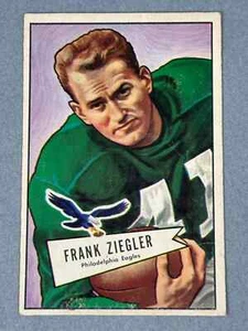 1952 Bowman Large #119 FRANK ZIEGLER EX-MT Philadelphia Eagles Football Card - Picture 1 of 2