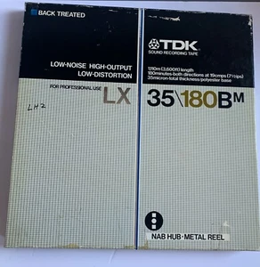 TDK LX 35/180Bm 10,5" Metallrolle Vintage Japan - gebraucht - Bild 1 von 3