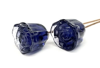 Horquilla Murano Hecha a Mano de Cristal de Murano 2 Piezas ÚNICA Marca Tamara Yarilo Foto 1 de 4