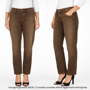 Ralph Lauren Jeans Donna Taglia W28 W29 W30 Marrone Cacao Madison Bootcut Denim - Picture 1 of 24