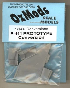OzMods Modelle 1/144 GENERAL DYNAMICS F-111 PROTOTYP UMBAUSATZ Harz Set - Bild 1 von 2