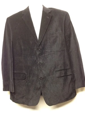 Calvin Klein Pinstripe Velvet Black Blazer Jacket Size 44 Reg                 Z9 - Image 1 of 4