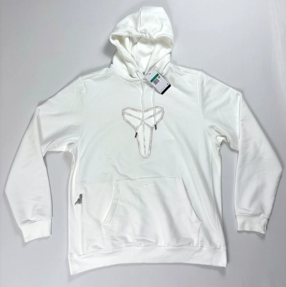 Men's Nike Kobe Bryant Pullover Hoodie Halo White Medium Tall White HF0066-100