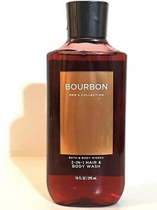 NEW 1 BATH & BODY WORKS BOURBON FOR MEN 2-IN-1 HAIR & BODY WASH SHOWER GEL 10 OZ - Picture 1 of 2