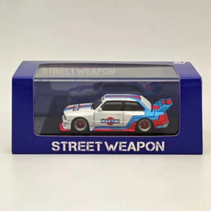 Street Weapon 1/64 BMW M3 E30 Live Offend LTO Martini Alloy Model Car Collection - Picture 1 of 8