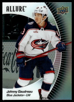 2023-24 UPPER DECK ALLURE BLACK RAINBOW JOHNNY GAUDREAU COLUMBUS BLUE JACKETS - Image 1 of 2