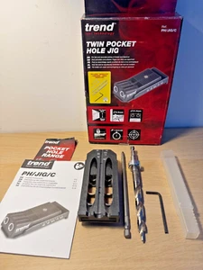 Trend Twin Pocket Hole Jig HSS Drill Bit Depth Setting Collar PH/JIG/C - 888 - Picture 1 of 7