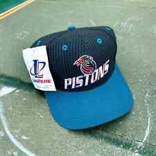 90s Vintage Detroit Pistons NBA Logo Athletic Snapback Hat Deadstock NWT