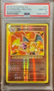 PSA 10 CHARIZARD 11 XY EVOLUTIONS REVERSE FOIL POKEMON GEM MINT - Bild 1 von 2