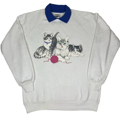 Moletom vintage Gopher Sport gatinhos brincalhões gola redonda grande Grandmacore - Imagem 1 de 4