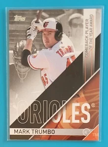2017 Topps MLB Awards Comeback Player of the Year Award #CBP-1 Mark Trumbo Card - Picture 1 of 2
