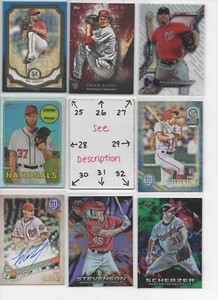 Washington Nationals LOADED U-PICK Serial #d JERS AU Rookie ZIMM HARPER SCHERZER