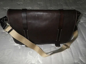 NWOT Dooney Bourke Alto Choc Brown Pebbled Grain Leather Field Brief Satchel Bag - Picture 1 of 1