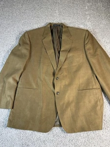 Vintage CHAPS RALPH LAUREN Men’s Beige Ultra Suede Sports Coat Jacket Size 46 R - Picture 1 of 11