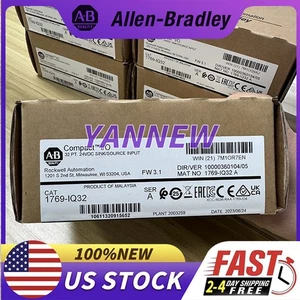 New Sealed AB1769-IQ32 CompactLogix | 32 Pt 24VDC Input Module + Free Shipping - Picture 1 of 5