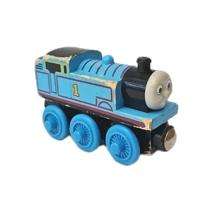 Thomas il Treno Carro Armato Ferroviario in Legno Motore Amici Blu - Foto 1 di 5
