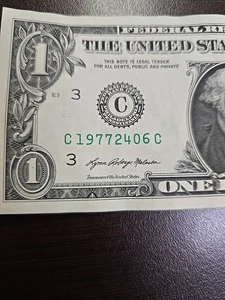 1977 24 06 Birthday Dollar Note June 24 1977 Fancy Serial Number - Picture 1 of 5