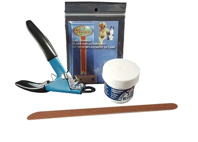 Набор для груминга ногтей сделано в США, от малого до среднего, синий (PF0530) - Изображение 1 из 4