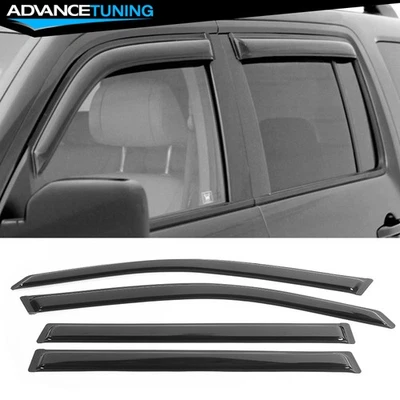 Fit 03-08 Honda Pilot Smoke Slim Style viseira de janela acrílica protetor solar chuva 4 peças - Imagem 1 de 4