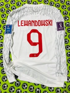Camiseta de fútbol local Nike Polonia Copa Mundial 2022 Robert Lewandowski M RARA - Imagen 1 de 5