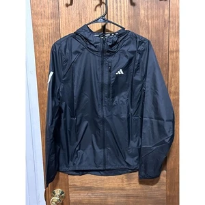 Adidas Black Own The Run Running Jacket WIND.RDY - Women's Size S NWT - Picture 1 of 11