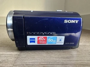 Sony Handyman DCR-SR68 80GB Camcorder- Blue - Tested and Works - Picture 1 of 6