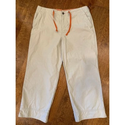 Horny Toad Lightweight Hiking Coastal Capri Pants Sz 10 Light Khaki Comfort Flap - Image 1 of 4