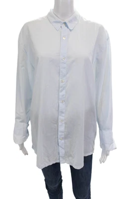 Perse James Estándar Mujer Abotonada Azul Claro Algodón Manga Larga Talla 3 Foto 1 de 4