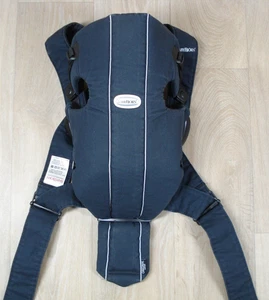 BabyBjorn Baby Säugling Kleinkind Original 100 % Baumwolle Trage Marineblau Kostenloser Versand - Bild 1 von 17