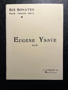 Ysaye 6 Sonatas for Violin Solo Op. 27 Sheet Music NEW - Picture 1 of 3