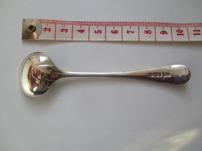 Antique Solid Sterling Silver Mustard Spoon Walker & Hall 1903 - Image 1 of 4