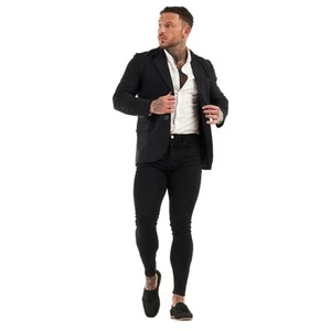Gingtto Classic Men's Fashion Black Suit Jacket:Timeless Elegance Med (MSRP $90) - Picture 1 of 7
