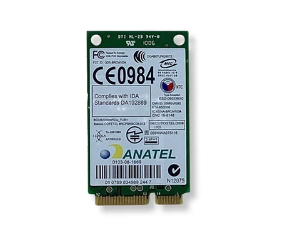 Scheda Bluetooth Dell Latitude E5400 E6500 Precision M4400 Mini PCI-E Wireles... - Immagine 1 di 4