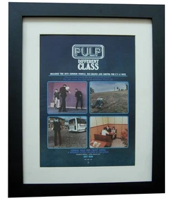 PULP+Different Class+POSTER+AD+RARE ORIGINAL 1995+QUALITY FRAMED+FAST WORLD SHIP - Imagen 1 de 8