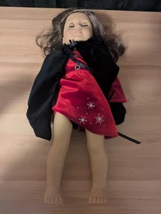 2014 Grace Thomas American Girl Puppe 18 Zoll Sommersprossen blaue Augen braune Haare Urlaub  - Bild 1 von 20