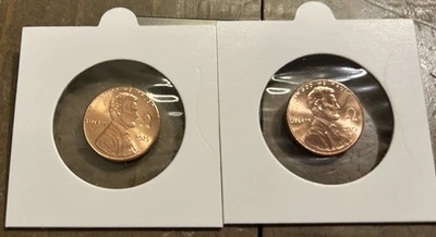 2025 P & D Lincoln Cents – Hand-Stamped Large Omega Counterstamp Set Ships Now - Image 1 of 3