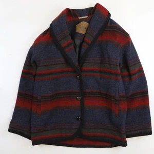Vintage Woolrich Wool Coat Jacket Womens Size Small Aztec Navajo - Picture 1 of 3