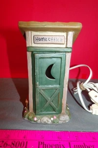 Transtar Intl " Home Office " Outhouse Ceramic - With Lamp Light-Cord Switch - Picture 1 of 6
