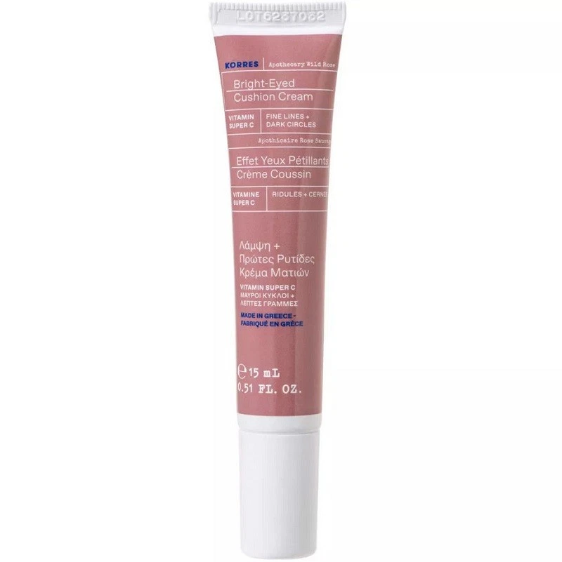 Crema Cojín Korres Apothecary Wild Rose Ojos Brillantes 15 ml Foto 1 de 2