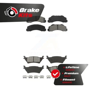 Front Rear Semi-Metallic Brake Pads Kit For 2012-2017 Ford F-150 - Picture 1 of 1