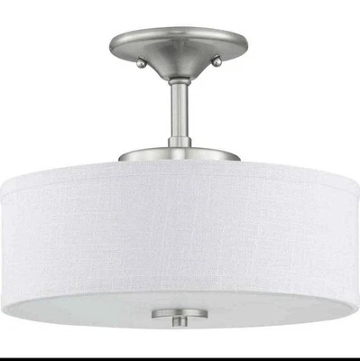 Progress Lighting Inspire Collection Níquel Cepillado Integrado LED Semi-Flush Foto 1 de 2